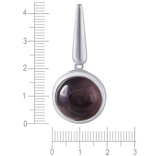 Подвеска из серебра с стеклом