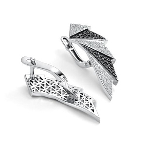 Серьги с английским замком 27209-213