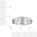 Печатка из белого золота с бриллиантами