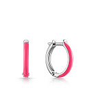 Серьги с английским замком из серебра с топазом