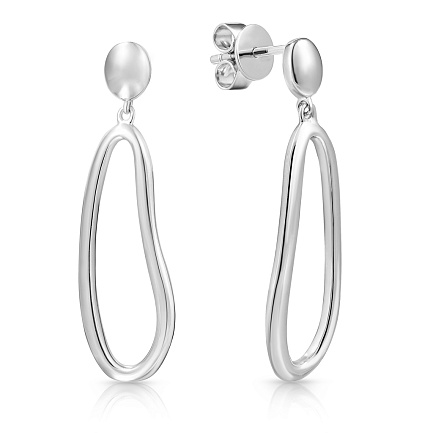 Пусеты из серебра