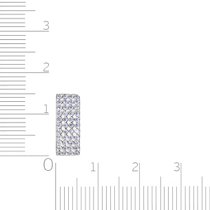 Подвеска из серебра с фианитом