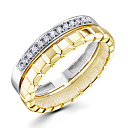 Кольцо из желтого золота с бриллиантами