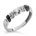 Кольцо из белого золота с бриллиантами