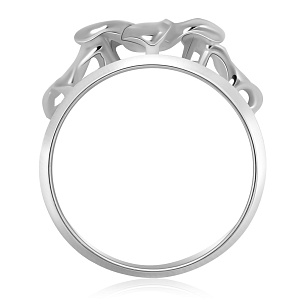 Кольцо из белого золота