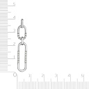 Подвеска из белого золота с бриллиантами