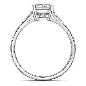 Кольцо из белого золота с бриллиантами