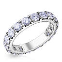 Кольцо из белого золота с бриллиантами