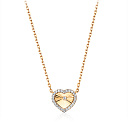 Колье из красного золота с фианитами