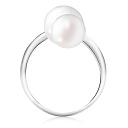 Кольцо из белого золота с жемчугом