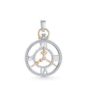 Подвеска из белого золота с бриллиантами
