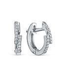 Серьги из белого золота с бриллиантами