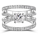 Кольцо из белого золота с бриллиантами