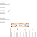 Кольцо обручальное с крутящимся элементом