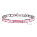 Браслет декоративный из серебра с фианитом