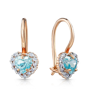 Серьги детские с французским замком