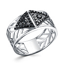 Кольцо из белого золота с бриллиантами