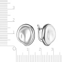 Серьги с английским замком из серебра