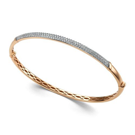 Браслет из красного золота с бриллиантами