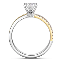 Кольцо из белого золота с бриллиантами