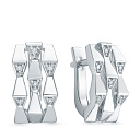 Серьги из белого золота с бриллиантами