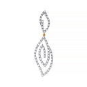 Подвеска из желтого золота с бриллиантами