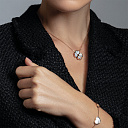 Колье из красного золота с перламутром