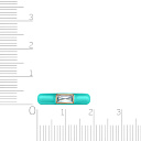 Кольцо из красного золота с топазом, эмалью