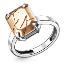 Кольцо из серебра с позолотой