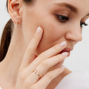 Кольцо из красного золота с бриллиантом