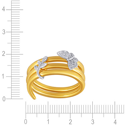 Кольцо из серебра с фианитом