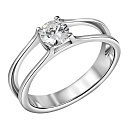 Кольцо из белого золота с бриллиантом