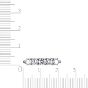 Кольцо из серебра с фианитом