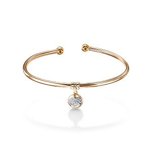 Браслет из красного золота с бриллиантами