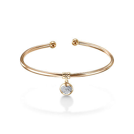 Браслет из красного золота с бриллиантами