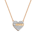 Колье из красного золота с бриллиантами