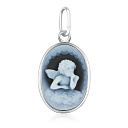 Подвеска из серебра с агатом