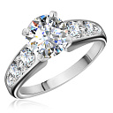 Кольцо из платины с бриллиантами