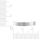 Кольцо обручальное из белого золота