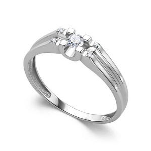 Кольцо из белого золота