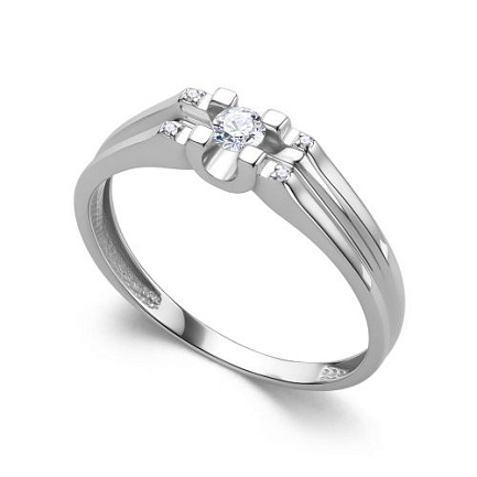 Кольцо из белого золота