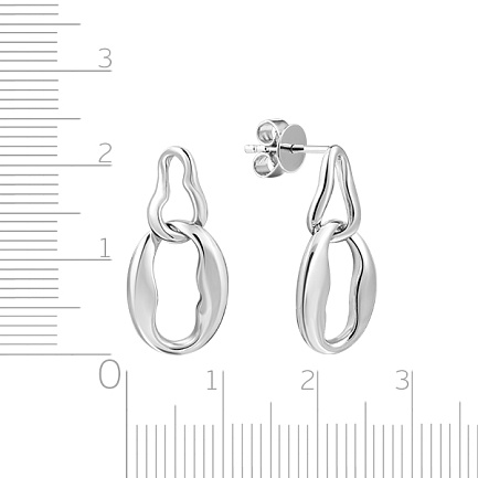 Пусеты из серебра