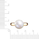 Кольцо из желтого золота с жемчугом