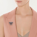 Брошь из серебра с агатом, гранатом