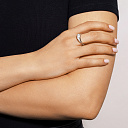 Кольцо из белого золота с бриллиантами