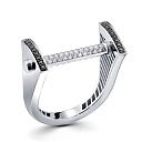 Кольцо из белого золота с бриллиантами