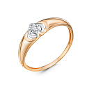 Кольцо из красного золота с бриллиантом