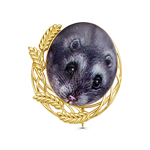 Брошь из серебра