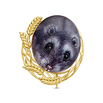 Брошь из серебра