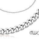 Браслет автомат из серебра, плетение панцирное